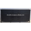 Gabinete de metal multidireccional de metal negro mate